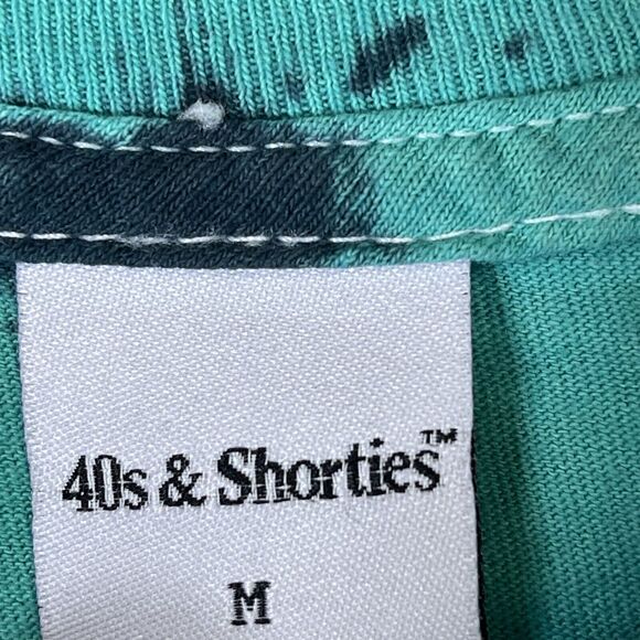 40s & Shorties T-Shirt Mens Medium Green Bad Decisions Good Times Worldwide - Picture 6 of 10